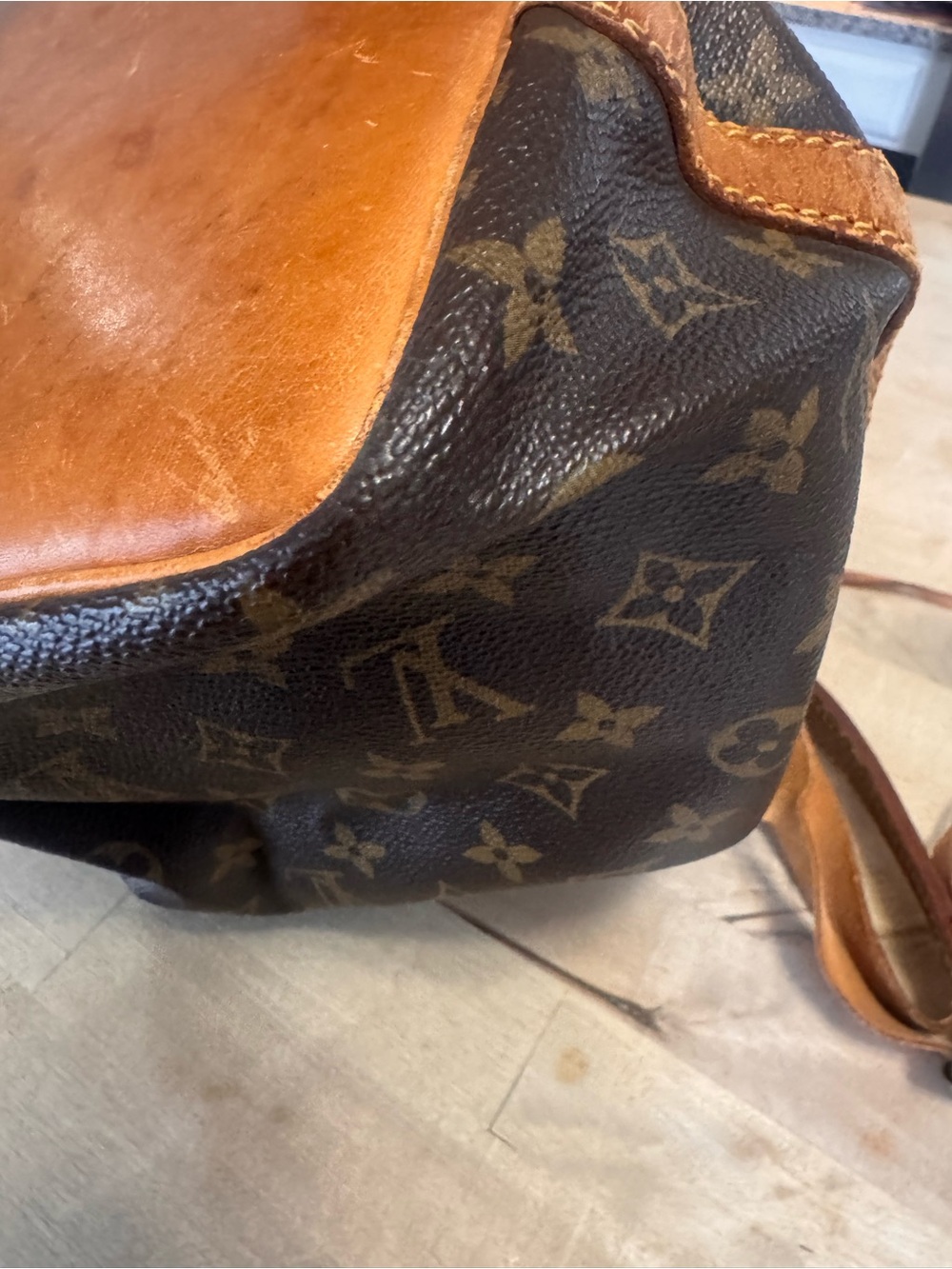 Louis Vuitton Brown Monogram Noe’ Canvas Drawstring bucket bag authentic COA - Picture 5 of 13